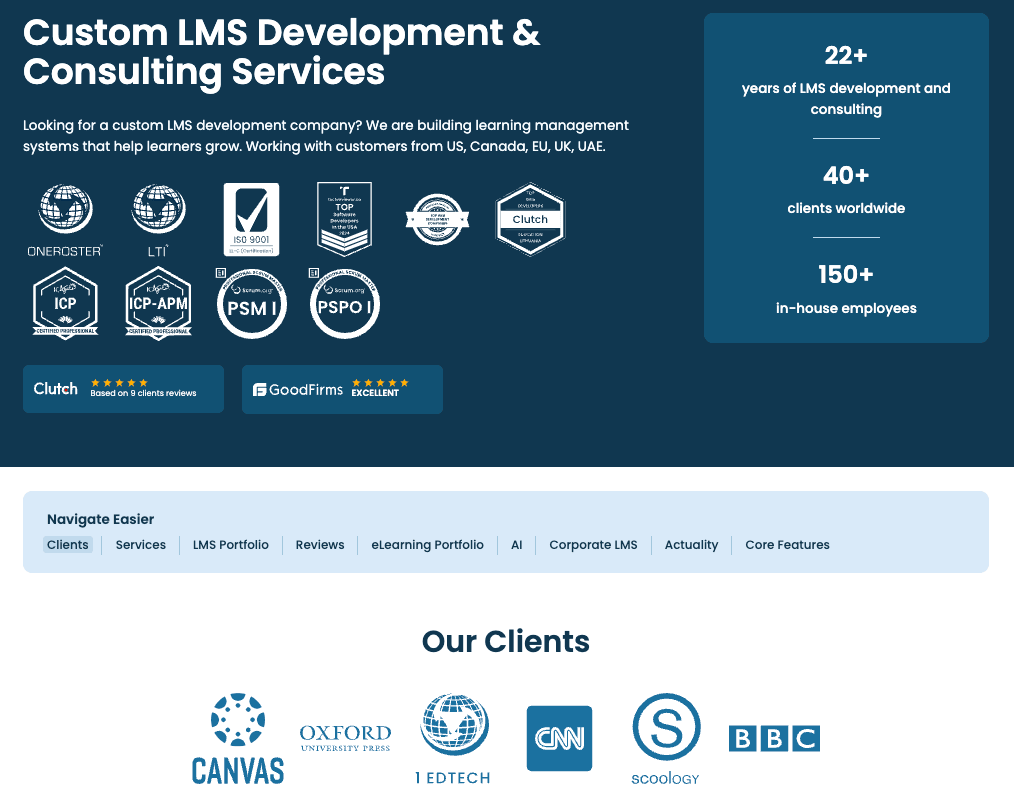 Custom LMS Development Services.
